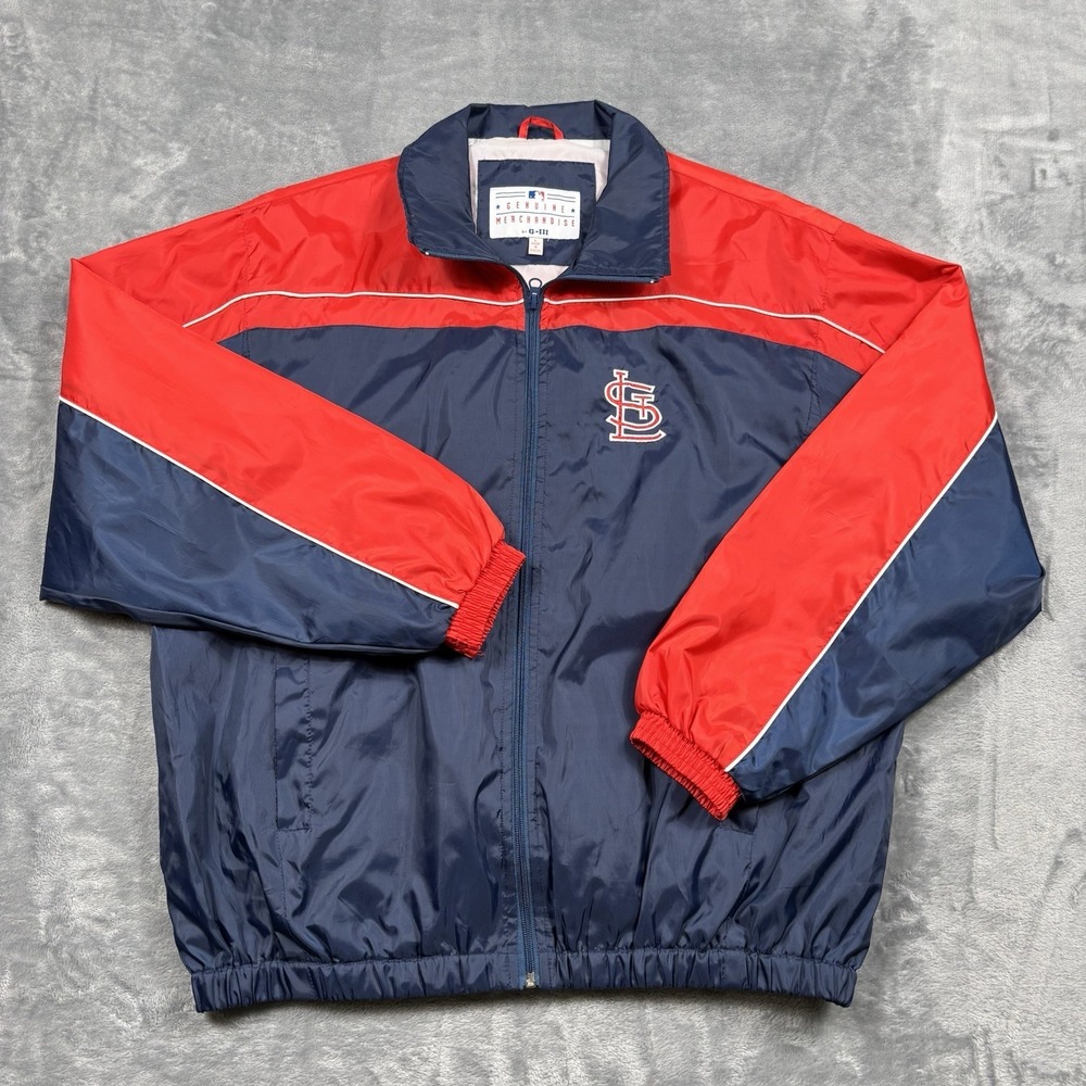 Vintage St Louis Cardinals Jacket Mens Large Windbreaker MLB Majestic USA 90s